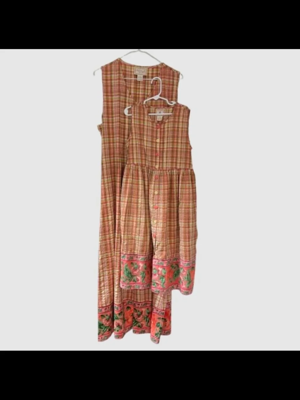 Vintage Mommy & Me April Cornell Cornelloki Matching Dresses